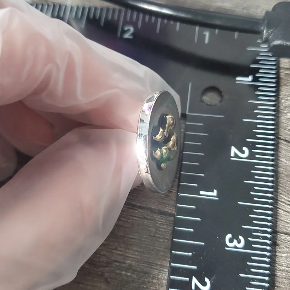 Silver Paw Print Cufflinks‎ Overflow 29.46 Gram